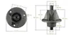 Mozzo porta lama sinistro Castel Garden CG 84 XDC 135 140 Anteprima dell’immagine prodotto 3