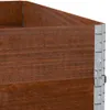vidaXL Fioriera marrone 100x100 cm in legno di pino Anteprima dell’immagine prodotto 6