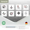 Tischsets | Platzsets abwaschbar – Stahlplatte Metalloptik Produktbild-Vorschau 5