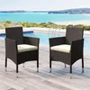 Yaheetech 2er Set Gartenstuhl aus Polyrattan, inkl. Sitz- & Produktbild-Vorschau 1