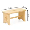 SPRINGOS Holzschemel Hocker Tritthocker massiv 40 cm Kiefer Produktbild-Vorschau 5