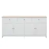INONEFT Keukenkast, dressoir met 3 lades en 4 deuren, Productafbeelding-voorbeeld 12