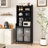 COSTWAY 192 cm Armoire de cuisine, Étagère de cuisine avec Voir les images du produit 2