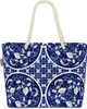 VOID Porzellan Malerei Strandtasche Shopper 58x38x16cm 23L Produktbild-Vorschau 1