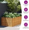 vidaXL Hochbeet 479x100x69 cm Cortenstahl Voir les images du produit 3