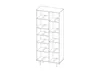 NUBIA Bücherregal R3D Schrank , Mehrzweckschrank (Creme) Produktbild-Vorschau 6