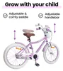 vidaXL Kinderfahrrad 18 Zoll für 5-7 Jahre alt Lila Produktbild-Vorschau 5