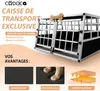 CADOCA® Cage de Transport XL pour Animaux Aluminium MDF 2 Voir les images du produit 5
