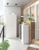 Dmora Armadio Multiuso 2 Ante Abadubidu 37x180h cm Bianco, Anteprima dell’immagine prodotto 5