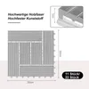 EUGAD 11 Stück WPC Fliesen Terrassenfliesen Zuschneidbar, Produktbild-Vorschau 3