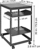 SucceBuy 15U szafa serwerowa z otwartą ramą, 15'' - 40'' Podgląd zdjęcia produktu 8