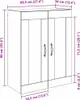 vidaXL Armadio a muro in rovere Artisan 69,5 x 34 x 90 cm Anteprima dell’immagine prodotto 8