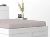 Satinlaken mit Gummiband 180x200 Puderrosa Produktbild-Vorschau 4
