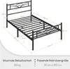 Yaheetech Metallbett Bettgestell 90 x 200 cm, Bettrahmen Produktbild-Vorschau 7