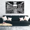 Triptychon auf leinwand städte & architektur - schwarz & Produktbild-Vorschau 2