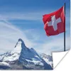 MuchoWow® Poster Schweizer Flagge am Matterhorn in der Produktbild-Vorschau 1