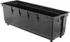 A black plastic planter insert is shown against a white background. Anteprima dell’immagine prodotto