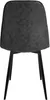A back view of a dark gray chair with black metal legs against a white background. Produktbild-Vorschau