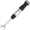 A silver and black hand blender with a white background. Produktbild-Vorschau