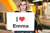 MuchoWow® Laptop Aufkleber Sticker Cover Ich liebe - Emma - Produktbild-Vorschau 5