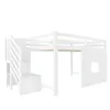 OKWISH Lit Mezzanine 140x200 cm - Lit Double avec Escaliers Voir les images du produit 6