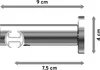 Interdeco Innenlaufstange / Gardinenstange mit Innenlauf Produktbild-Vorschau 2