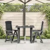 vidaXL Gartentisch Anthrazit 80x75x72 cm Kunststoff Produktbild-Vorschau 2