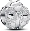 Pandora Mini-Charm Damen Strukturierter Marienkäfer Silber Produktbild-Vorschau 1