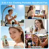 Mini Handventilator Akku, mit LED-Beleuchtung, USB-C Produktbild-Vorschau 8