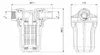 GRUNDFOS accessoires voor huiswaterinstallaties: Saugfilter Productafbeelding-voorbeeld 2