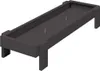 vidaXL Mangiatoia per polli nera 80 x 28 x 13,5 cm Anteprima dell’immagine prodotto 1