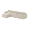 FEDVE Ecksofa RIFU SO aus Bouclé-Stoff mit Schlaffunktion, Produktbild-Vorschau 3