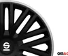 Sparco Radkappen 14 Zoll Bergamo Schwarz Grau 4tlg Produktbild-Vorschau 8