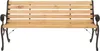 Gartenbank HWC-O25, Sitzbank Parkbank Holzbank 3-Sitzer, Produktbild-Vorschau 6