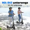 Elektroscooter Schwarz Für Kinder Alter 10-16 mit LED,  Produktbild-Vorschau 3