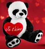 BRUBAKER XXL Panda 100 cm groß mit Je T'Aime Herz Stofftier Produktbild-Vorschau 6