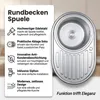 Mucola Küchenspüle SilberSpülbecken EinbauSilberspüle mit Produktbild-Vorschau 2