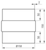 Raik Basic Adapter 150mm schwarz für Rauchrohr / Ofenrohr Produktbild-Vorschau 4