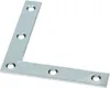 A single L-shaped metal bracket with multiple holes for screws. Produktbild-Vorschau