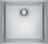 A top-down view of a stainless steel sink with a drain. Náhled obrázku produktu