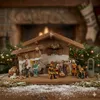 Bezaubernde Weihnachtskrippe Hartmannshof inkl. 11-tlg. Produktbild-Vorschau 1
