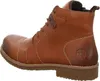 Side view of a brown leather boot. Produktbild-Vorschau