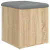 vidaXL Úložná lavica Sonoma dub 42 x 42 x 45 cm Materiál na Náhľad obrázku produktu 1