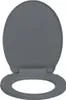 vidaXL Toilettensitz mit Absenkautomatik Quick-Release Grau Produktbild-Vorschau 3