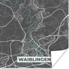 MuchoWow® Poster Blau - Deutschland - Karte - Stadtplan - Produktbild-Vorschau 1