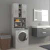 Wasmachinekast 64x25,5x190 cm betongrijs Productafbeelding-voorbeeld 2