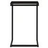 Tavolino nero 40x40x60 cm in vetro temperato Anteprima dell’immagine prodotto 1