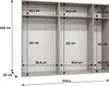 MEBLE KRYSPOL, Kleiderschrank, Schrank 250 cmx202x52, Weiß, Produktbild-Vorschau 4