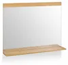 Miroir mural Relaxdays avec étagère, cadre en bambou, H x L Voir les images du produit 9