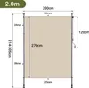 Izrielar Tenda da sole verticale Tenda da esterno 200 x 270 Anteprima dell’immagine prodotto 2